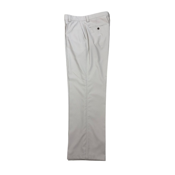 Adidas Climalite Golf Pants Mens 32 x 34 Light Tan Chino Flat Front - Picture 7 of 7